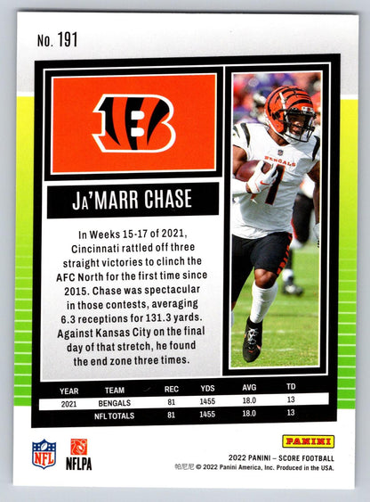 2022 Score #191 Ja'Marr Chase