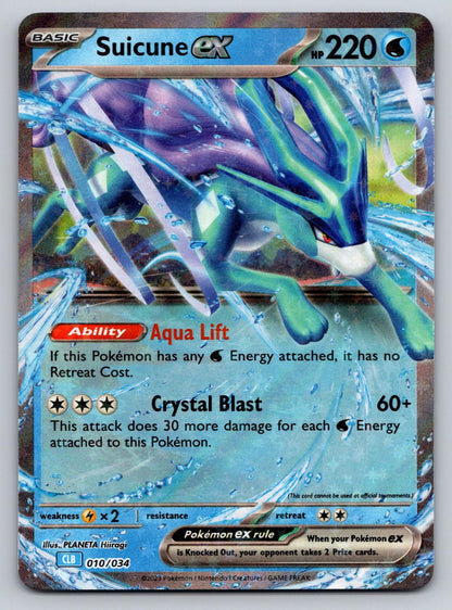 Trading Card Game Classic #010/034 Suicune ex holo