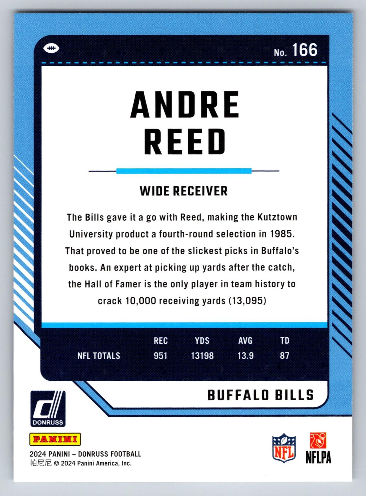 2024 Donruss #166 Andre Reed