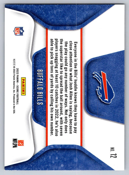 2023 Score #12 Buffalo Bills Huddle Up Red