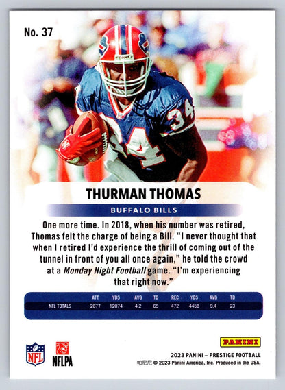 2023 Panini Prestige #37 Thurman Thomas