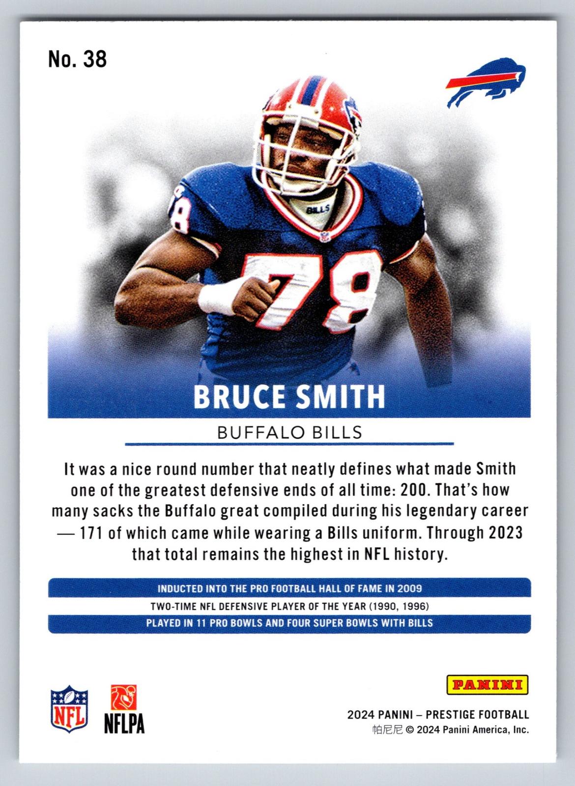 2024 Panini Prestige #38 Bruce Smith