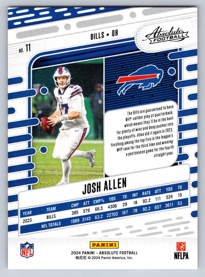 2024 Panini Absolute #11 Josh Allen Retail