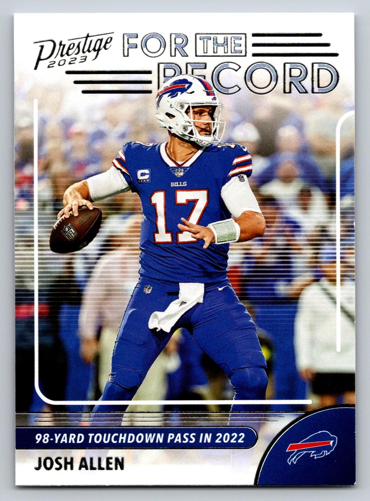 2023 Panini Prestige #2 Josh Allen For the Record