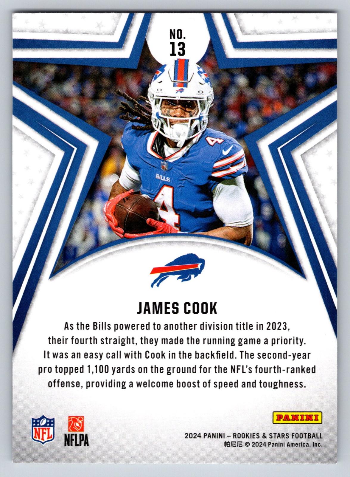 2024 Panini Rookies & Stars #13 James Cook
