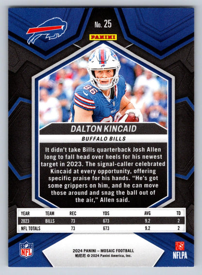 2024 Panini Mosaic #25 Dalton Kincaid