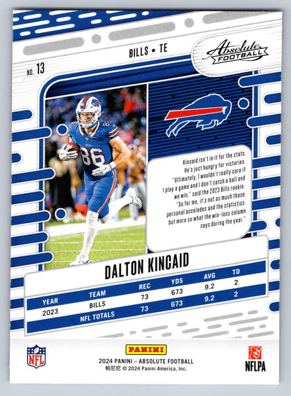 2024 Panini Absolute #13 Dalton Kincaid Retail