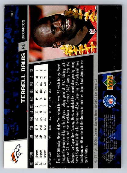 1998 Upper Deck #98 Terrell Davis