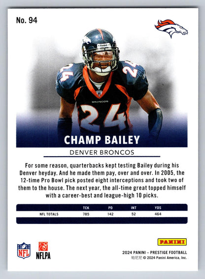 2024 Panini Prestige #94 Champ Bailey