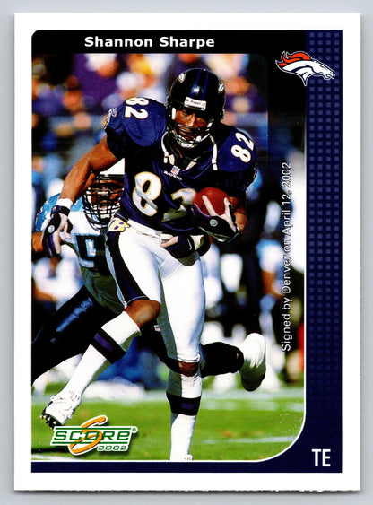2002 Score #22 Shannon Sharpe