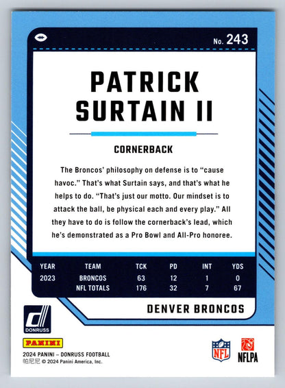 2024 Donruss #243 Patrick Surtain II