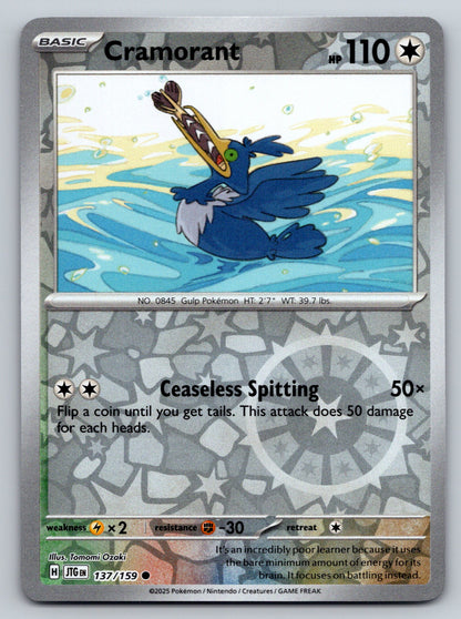 SV09: Journey Together #137/159 Cramorant reverse holo