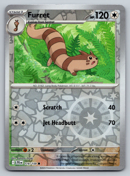 SV09: Journey Together #119/159 Furret reverse holo