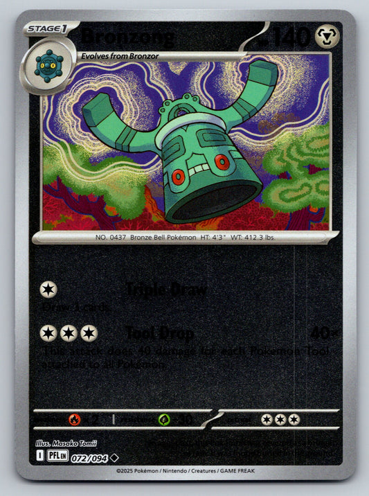 ME02: Phantasmal Flames #072/094 Bronzong Reverse Holo
