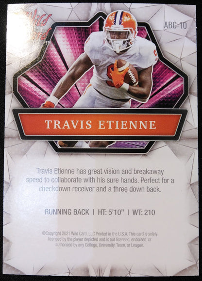 2021 Travis Etienne Wild Card Alumination