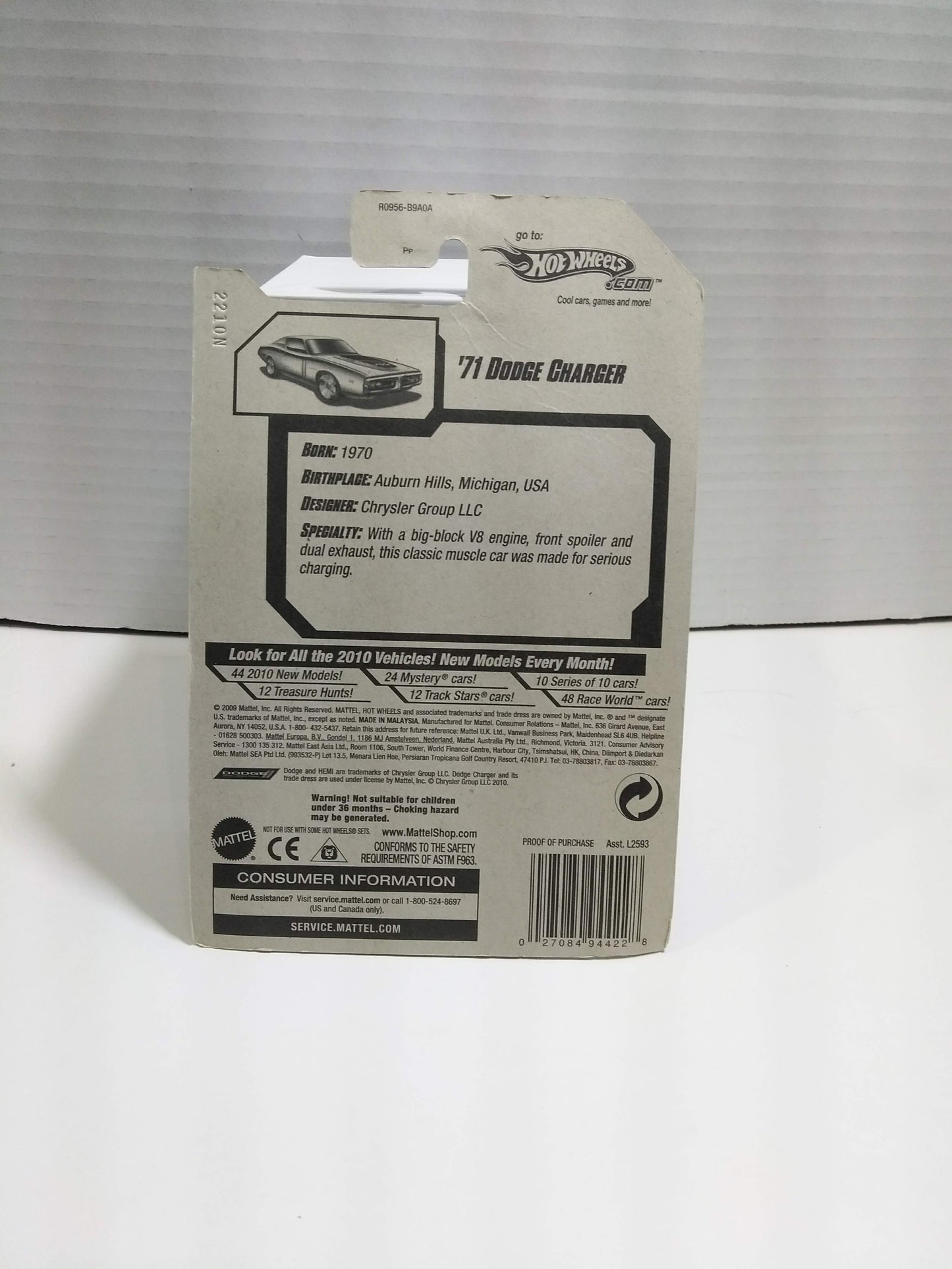 2010 Hot Wheels '71 Dodge Charger