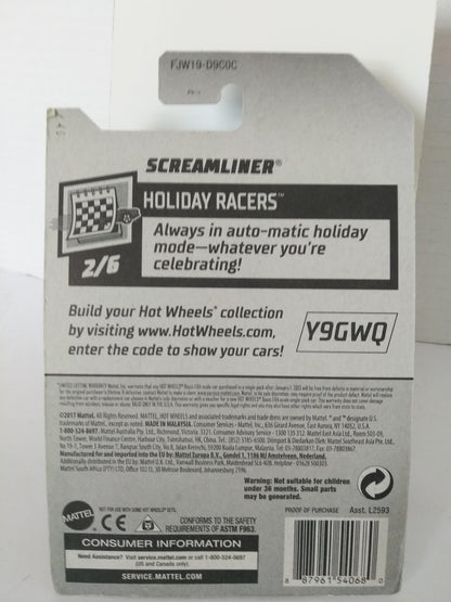 2017 Hot Wheels Holiday Racers - Christmas - Screamliner