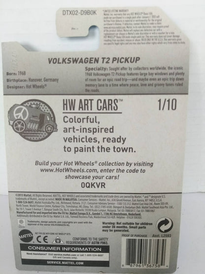 2017 Hot Wheels Volkswagen T2 Pickup