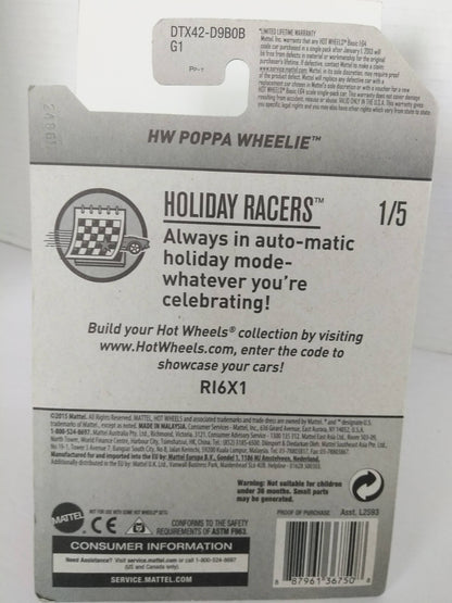 2017 Hot Wheels Holiday Racers - Halloween - Poppa Wheelie