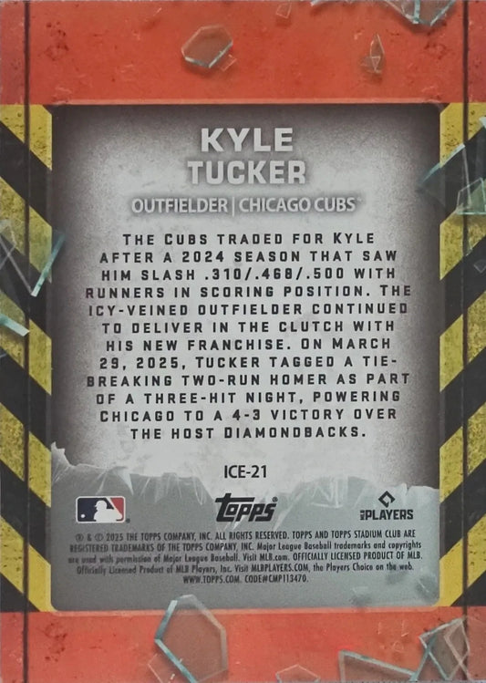 2025 Kyle Tucker Topps Stadium Club (In Case of Emergency)