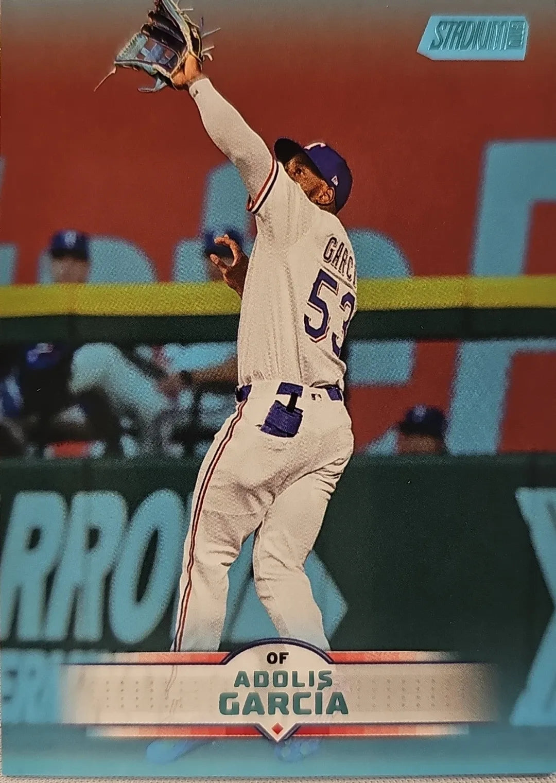2025 Adolis Garcia Topps Stadium Club (Light Blue)