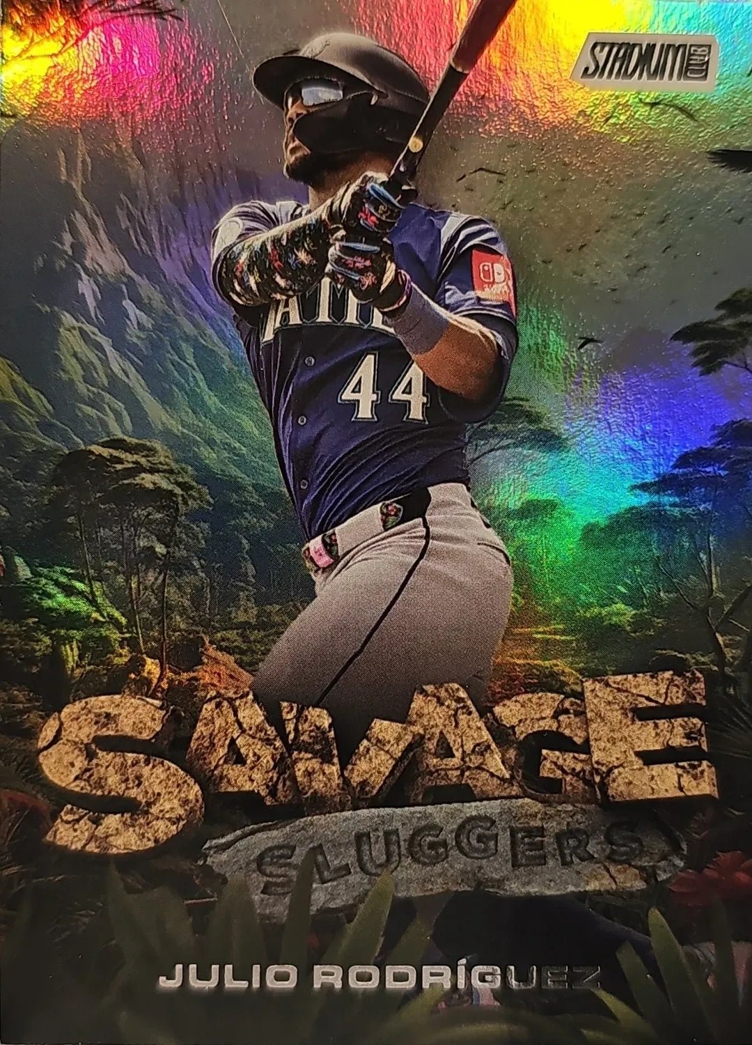 2025 Julio Rodriguez Topps Stadium Club ( Savage Sluggers)