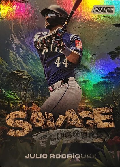 2025 Julio Rodriguez Topps Stadium Club ( Savage Sluggers)