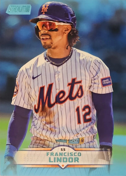2025 Francisco Lindor Topps Stadium Club (Light Blue)