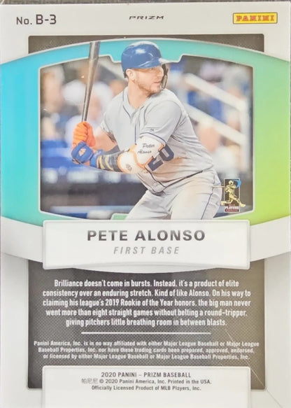 2020 Pete Alonso Panini Prizm Brilliance (Red White Blue)