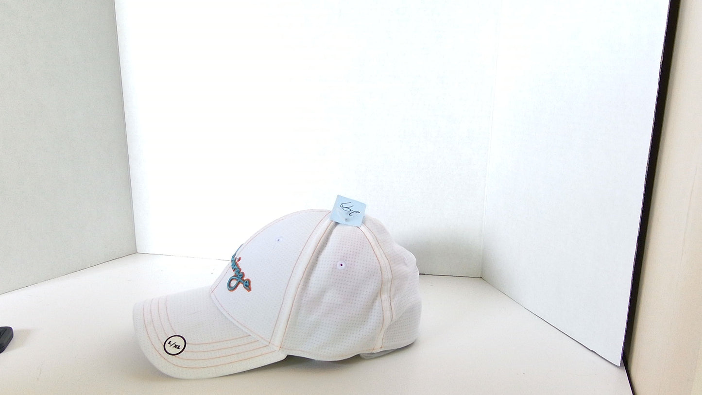 Mirage Flexfit White Baseball Cap (L/XL)