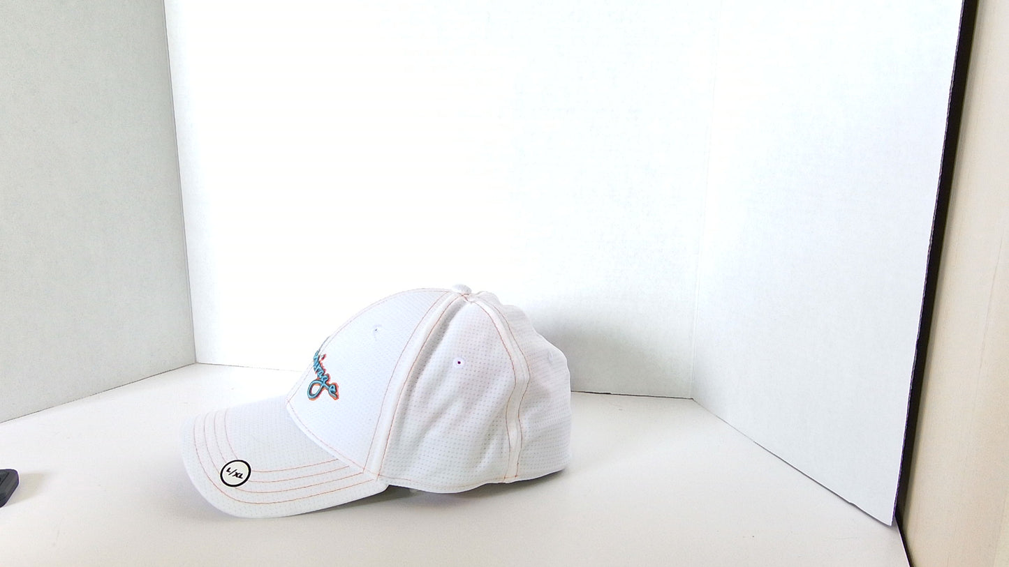 Mirage Flexfit White Baseball Cap (L/XL)