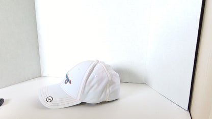 Mirage Flexfit White Baseball Cap (L/XL)
