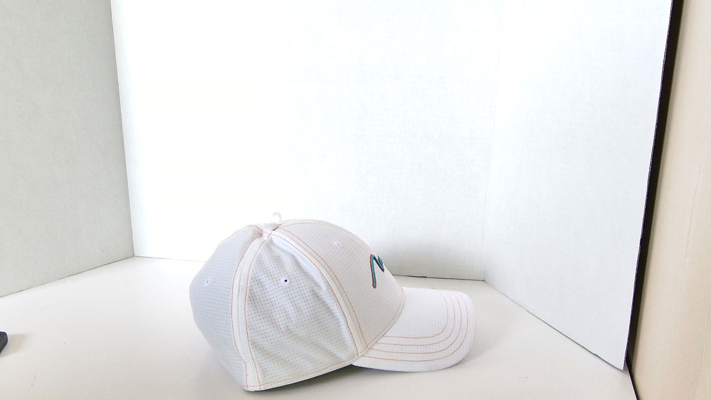 Mirage Flexfit White Baseball Cap (L/XL)