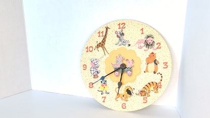 Vintage Children's Animal Wall Clock