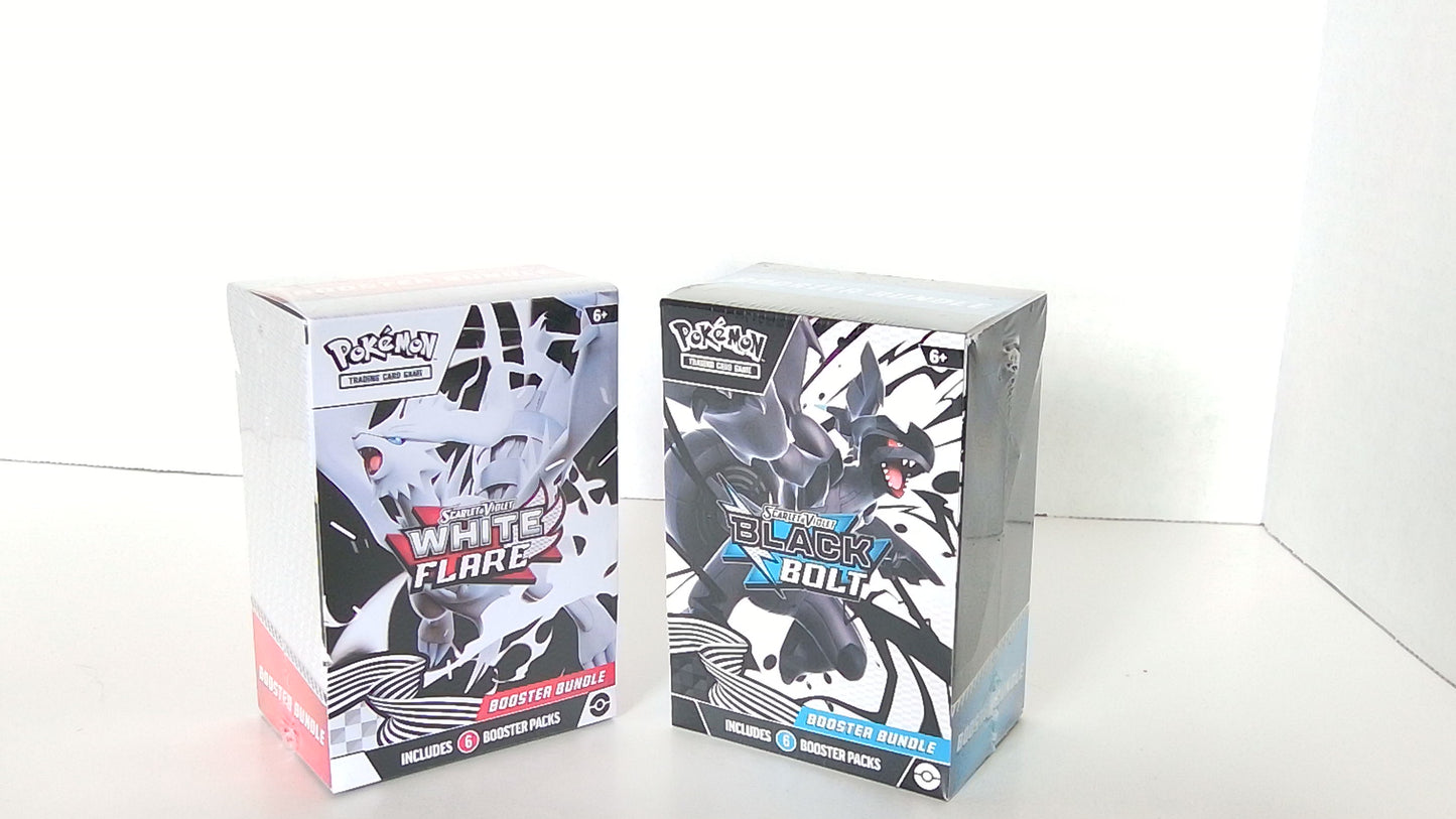 White Flare and Black Bolt Booster Bundles