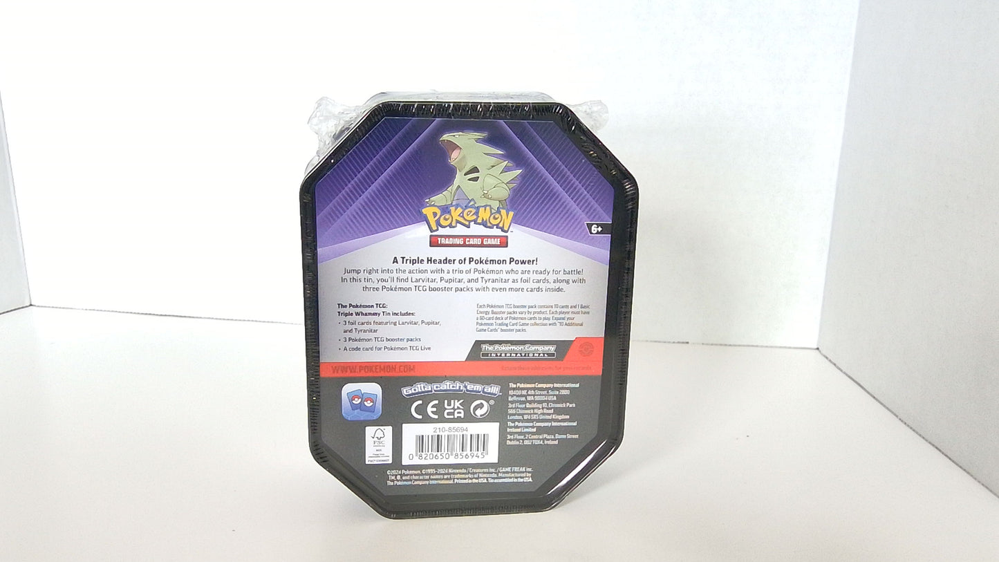 Pokemon Tryranitar Triple Whammy Tin