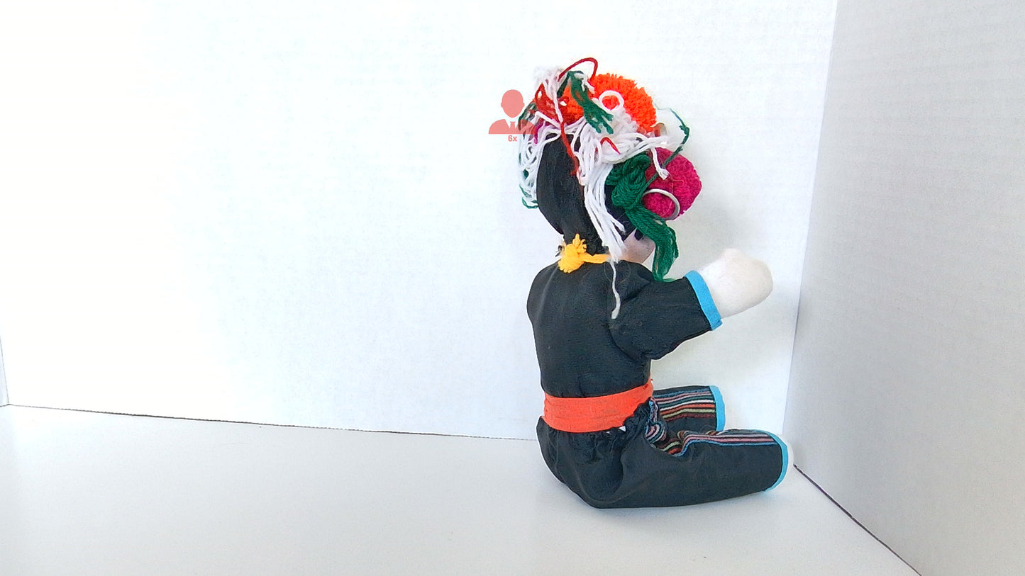Handmade Ethnic Cloth Doll w/ Tradional Costume