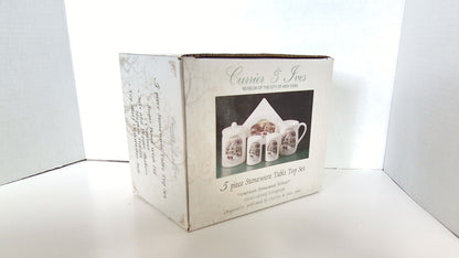 Currier & Ives 5 - Piece Stoneware Tabe Top Set