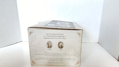 Currier & Ives Museum of City of New York 5 Piece Stoneware Table Top Set