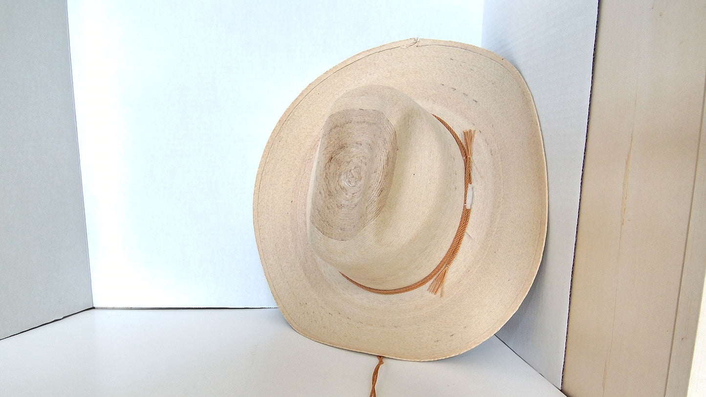 Vintage Straw Cowboy Hat
