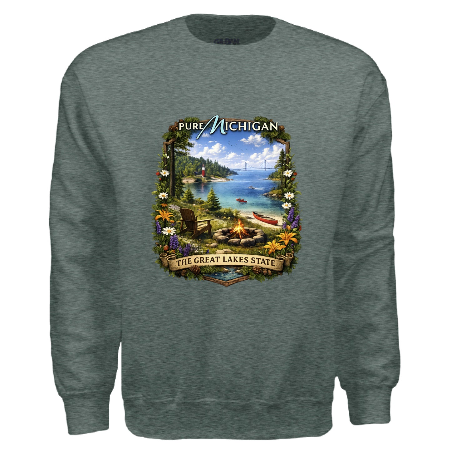 HEATHER SPORT DARK GREEN - FRONT