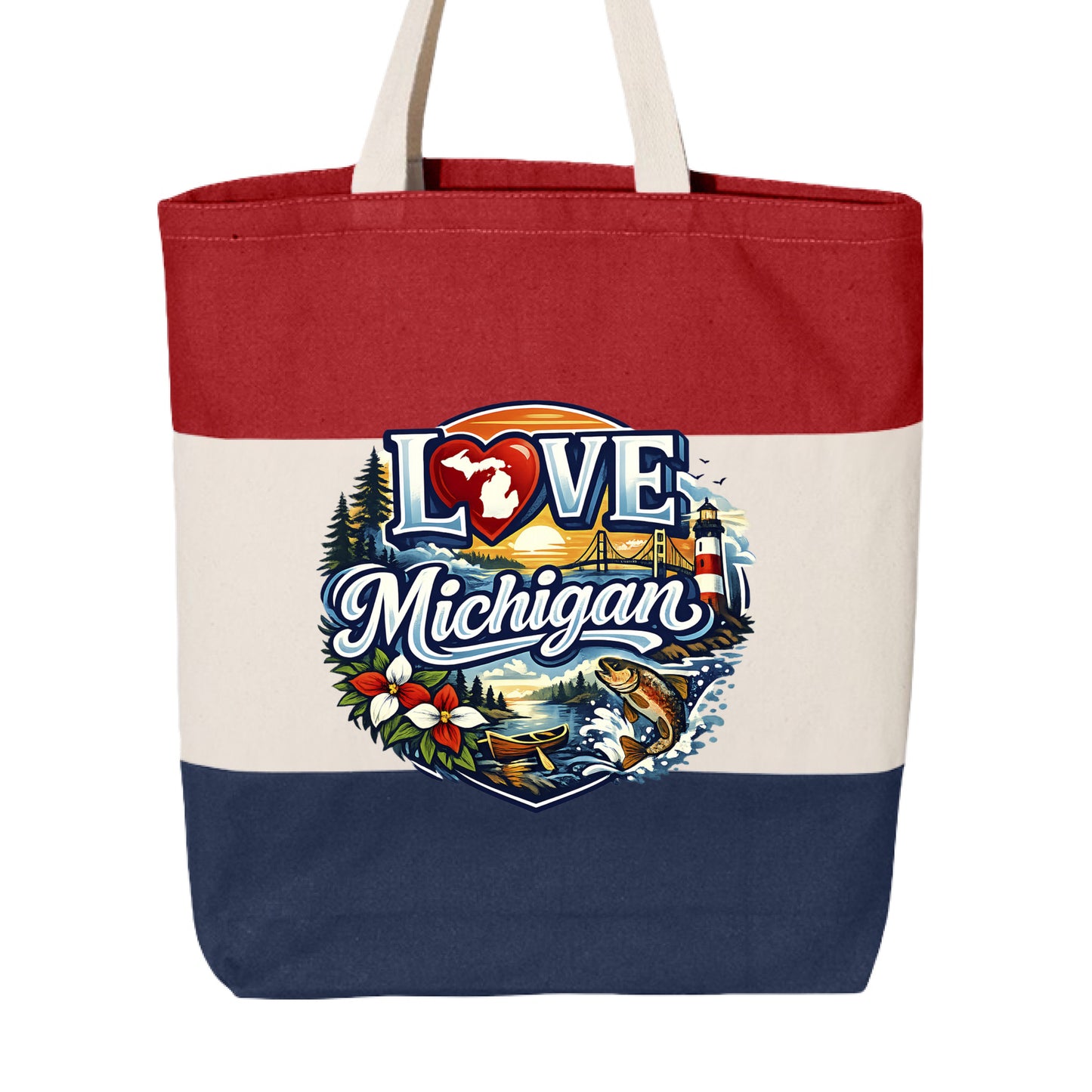Navy/ Natural/ Red - FRONT