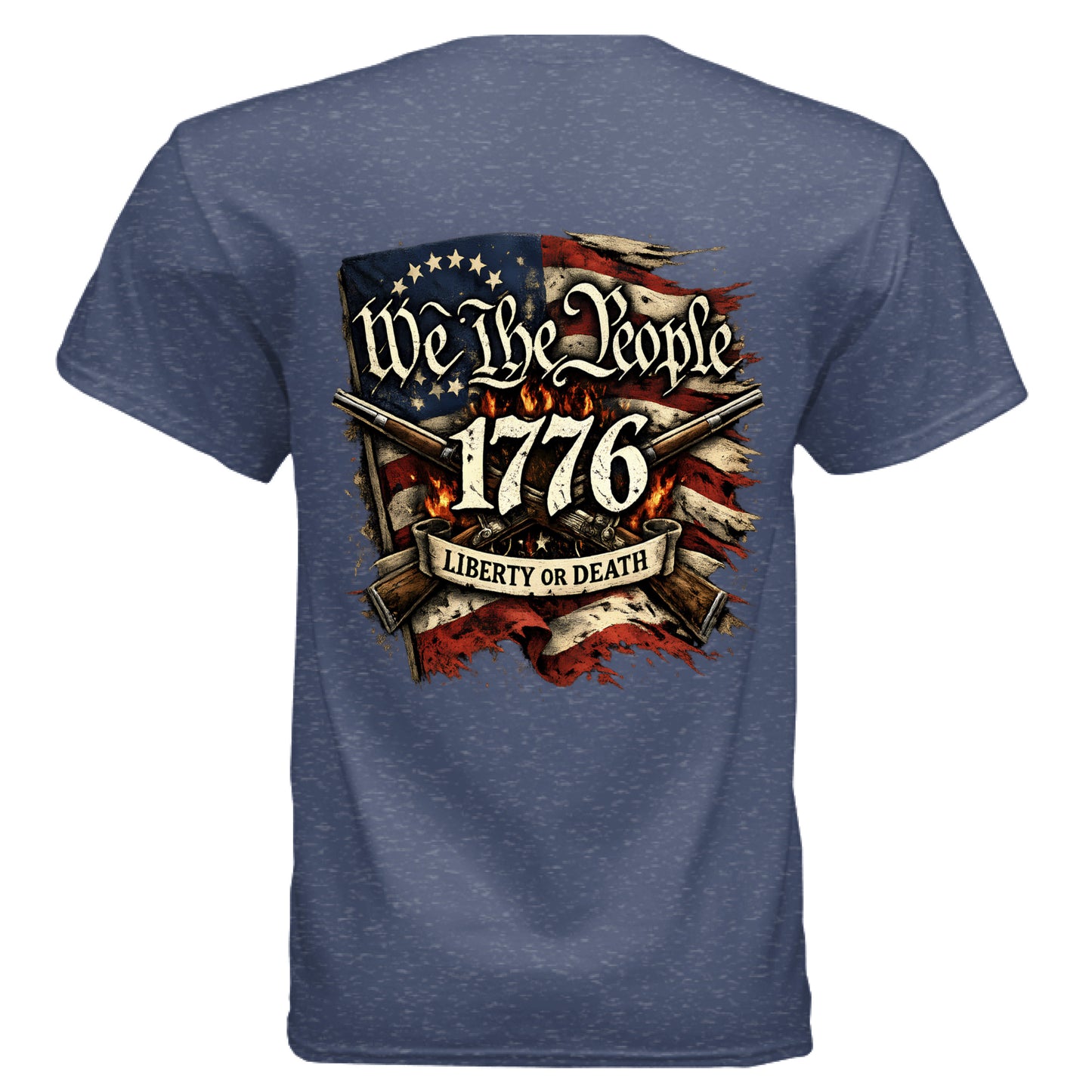Heather Sport Dark Navy - BACK