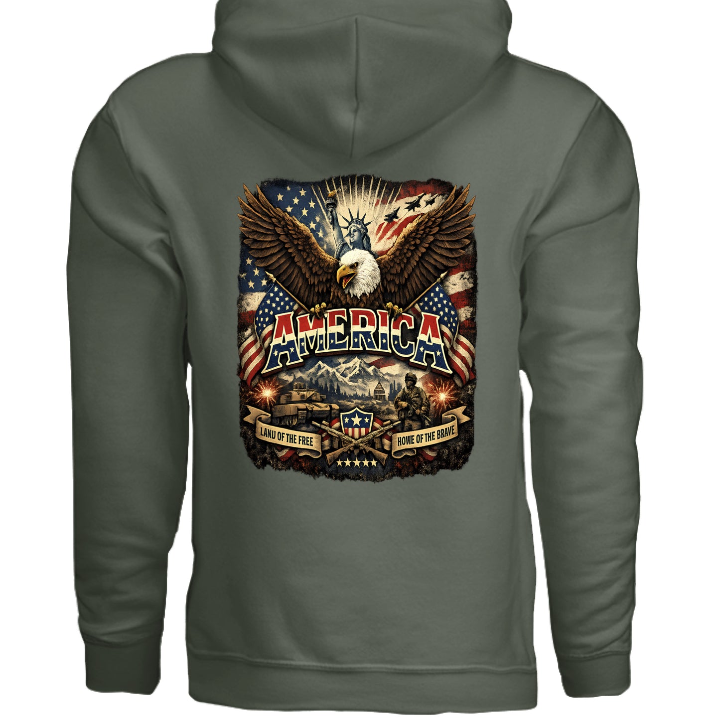 MILITARY GREEN - BACK