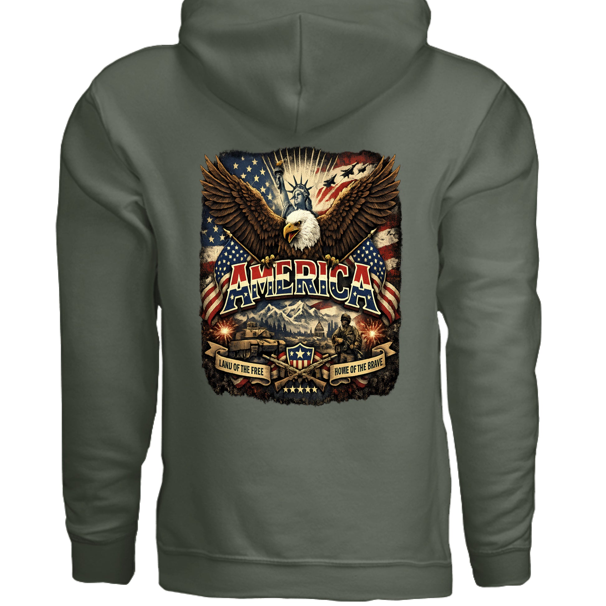 MILITARY GREEN - BACK