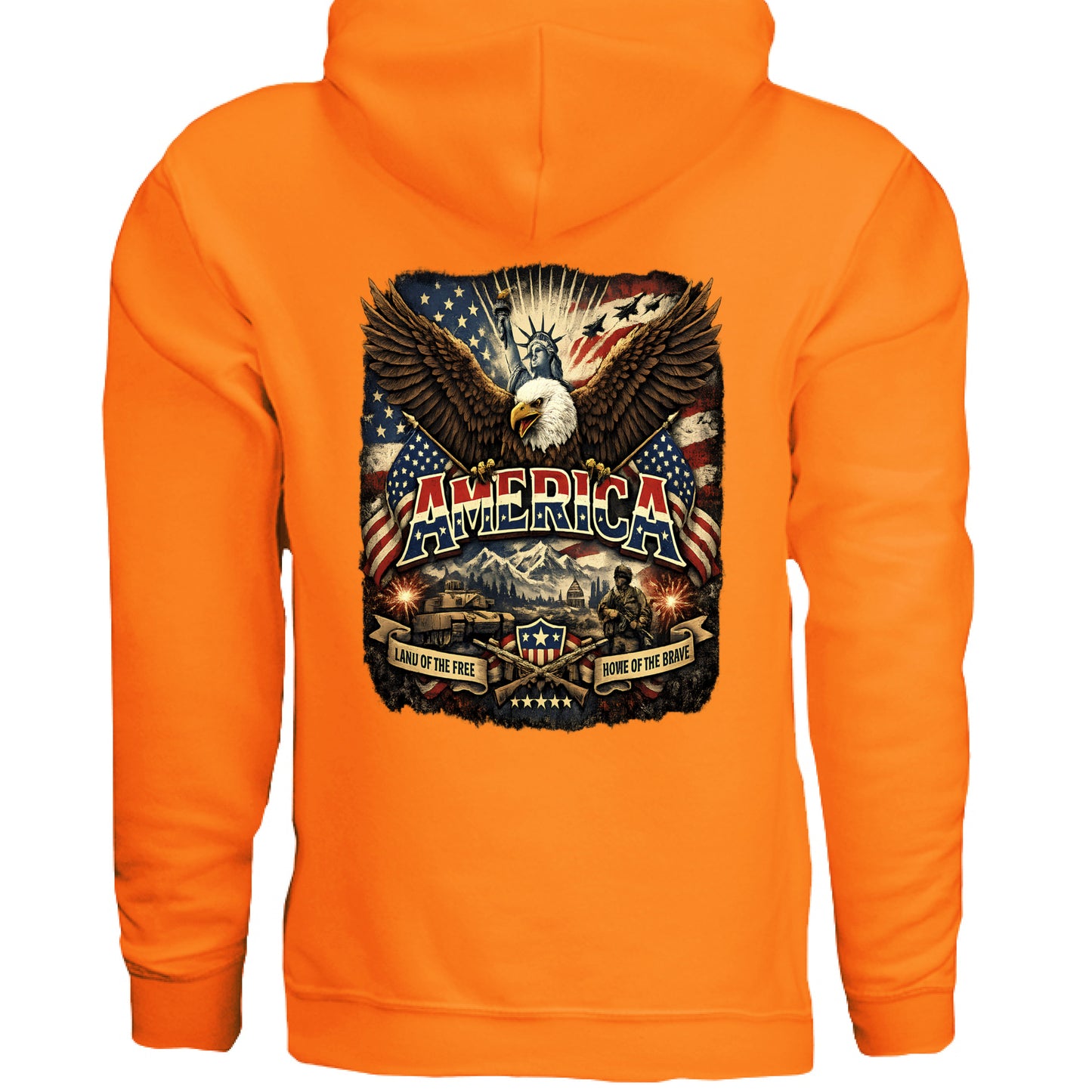 SAFETY ORANGE - BACK