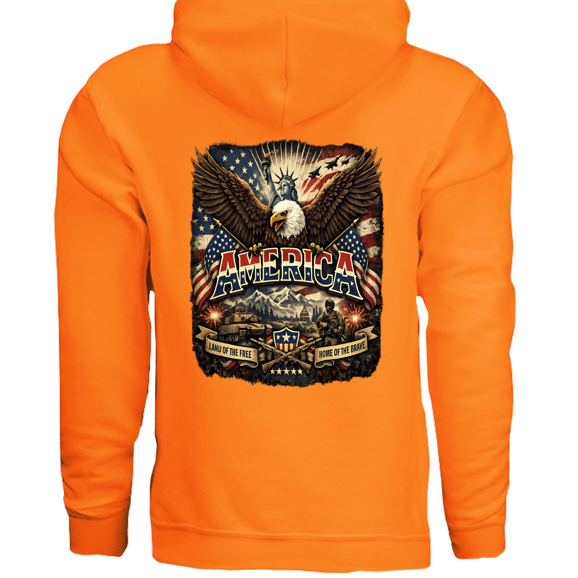 SAFETY ORANGE - BACK