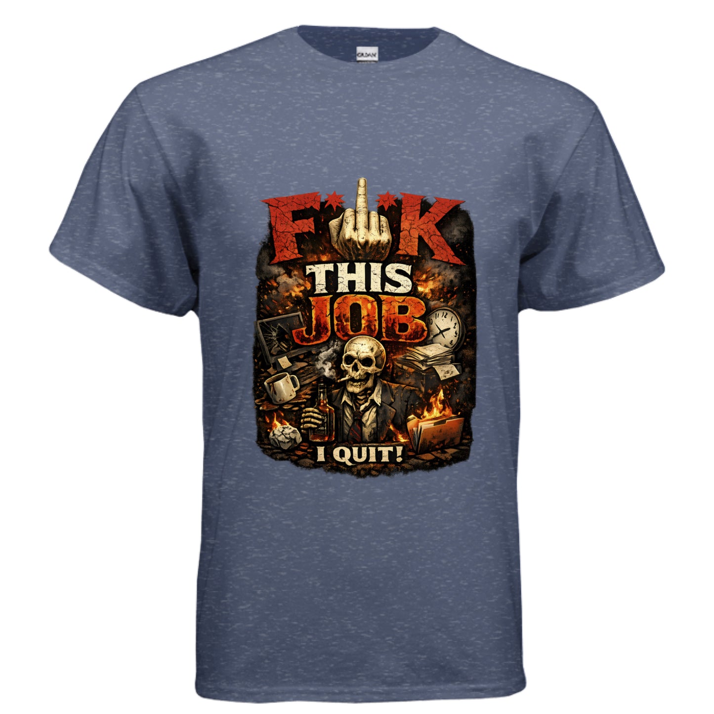 Heather Sport Dark Navy - FRONT