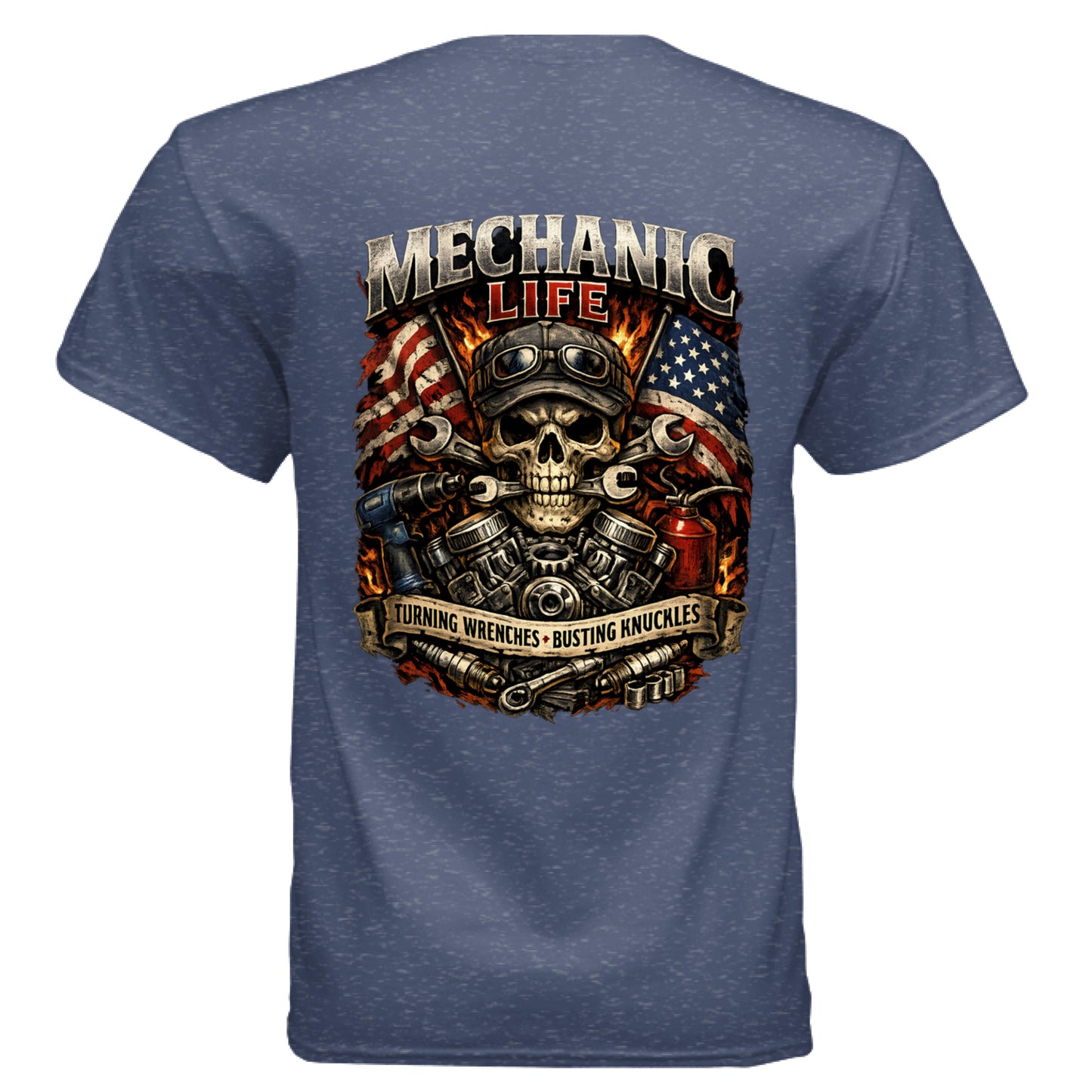 Heather Sport Dark Navy - BACK