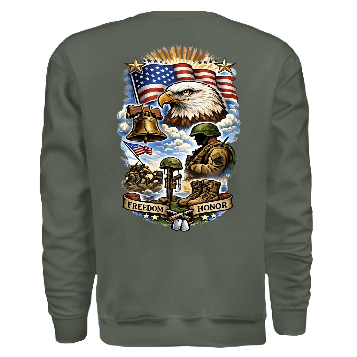 MILITARY GREEN - BACK